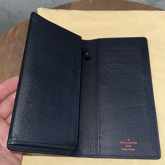 Louis Vuitton monogram ink upside down LV brazza travel wallet organizer - Picture 8 of 13